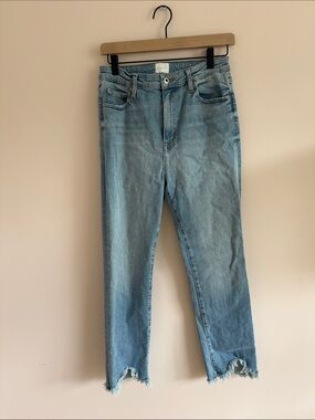 Jonathan Simkhai Light Wash Women’s Jeans with Raw Hem